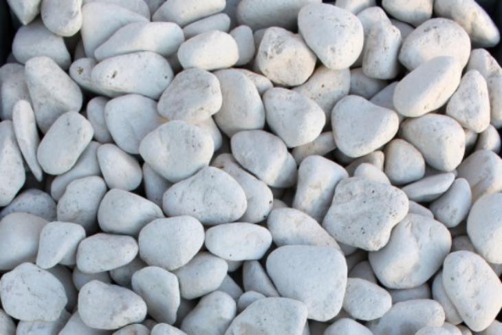 Белая галька галтовка (20-40 мм.)  купить в Ижевске от производителя, без посредников