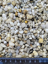 Галька крымская жемчужная фр. 5-10 мм.  купить в Ижевске фото Камень Клуб