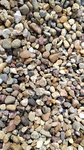 Kamenclub.ru: Галька окат (серо-желтая) фр.5-10 мм. купить  в Ижевске галька речная рыжий, желтый, рыжий, серо-желтый речная окатанная галька декоративная 5000 руб/т   фото КАМЕНЬ КЛУБ