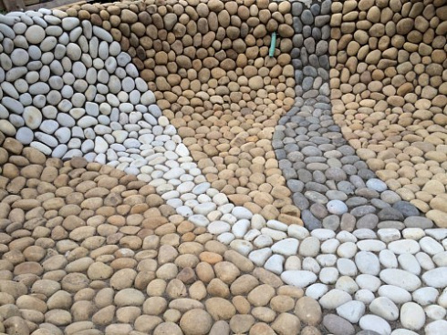 Kamenclub.ru: Песчаник ядра, фр. 100-300 мм  купить в Ижевске песчаник бежевый серый рыжий речная галька 5 000 руб/т   фото КАМЕНЬ КЛУБ