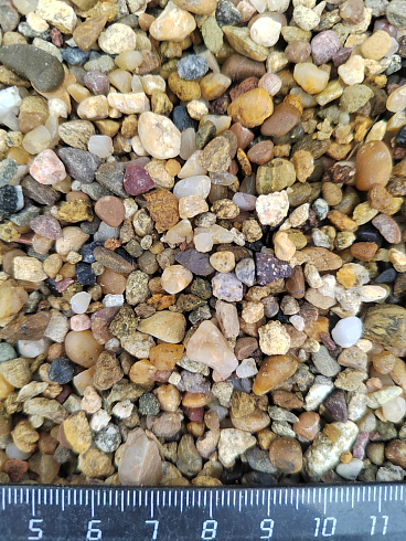 Галька речная окат (рыжая) фр.3-5 мм купить в Ижевске 