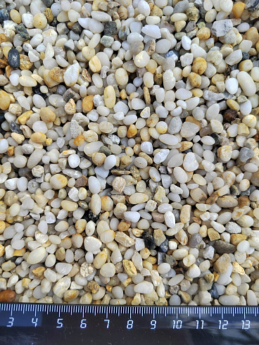 фото Галька крымская жемчужная фр. 3-5 мм. купить в Ижевске  в интернет-портале КАМЕНЬ КЛУБ