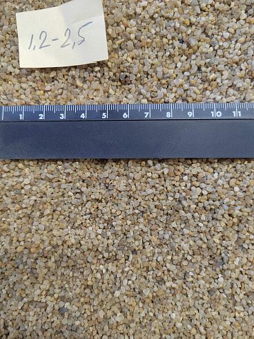 Кварцевый песок сухой фракцинированный фр. 1,2-2,5 мм.  купить в Ижевске фото Камень Клуб