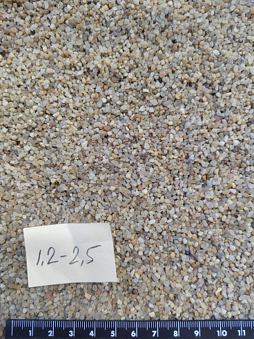 Кварцевый песок сухой фракцинированный фр. 1,2-2,5 мм.  купить в Ижевске фото Камень Клуб
