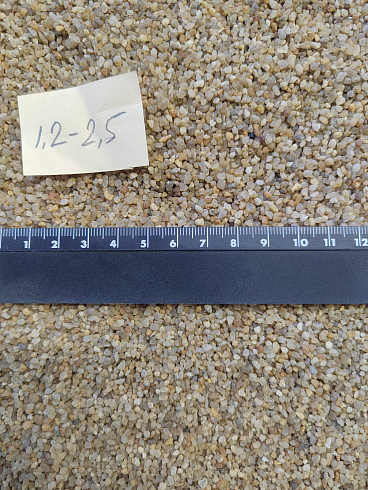 Кварцевый песок сухой фракцинированный фр. 1,2-2,5 мм.  купить в Ижевске фото Камень Клуб