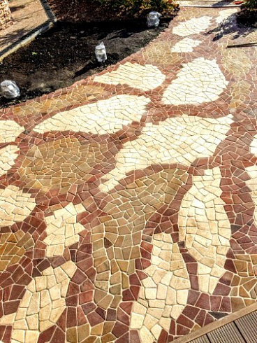 Kamenclub.ru: Песчаник брусчатка (Готика) art PSK-L-01  купить в Ижевске    2600 руб/кв.м    фото КАМЕНЬ КЛУБ