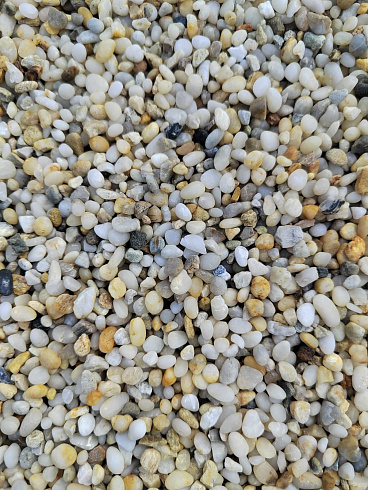 фото Галька крымская жемчужная фр. 3-5 мм. купить в Ижевске  в интернет-портале КАМЕНЬ КЛУБ