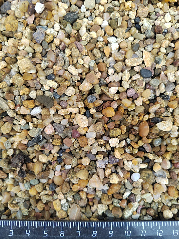 Галька речная окат (рыжая) фр.3-5 мм купить в Ижевске 