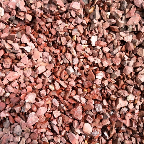 Kamenclub.ru: Щебень крошка красный (ЯШМА) фр. 10-20 мм.  купить в Ижевске яшма красный, бордовый, оранжевый, рыжий декоративный каменный ландшафтный щебень колотый 9000 руб/т   фото КАМЕНЬ КЛУБ