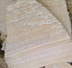 Kamenclub.ru: Песчаник пластушка желтый с рисунком (4-6 см)  купить в Ижевске плитняк пластушка желтый с рисунком песчаник 9 000 руб/м3   фото КАМЕНЬ КЛУБ