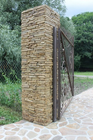 Kamenclub.ru: Песчаник (хворост) art PSG-5-06  купить в Ижевске    1 900 руб/кв.м   фото КАМЕНЬ КЛУБ