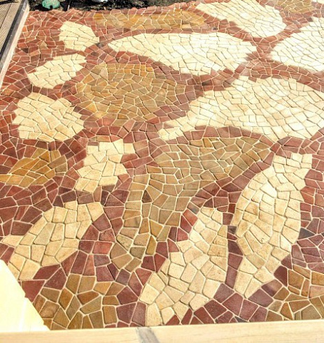 Kamenclub.ru: Песчаник брусчатка (Готика) art PSG-L-01  купить в Ижевске    2300 руб/кв.м   фото КАМЕНЬ КЛУБ