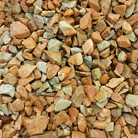 Kamenclub.ru: Щебень крошка желтый (ЗЛАТОЛИТ) фр. 10-20 мм.  купить в Ижевске златолит бежевый, золотистый, желтый каменная декоративная крошка щебня златолита 10800 руб/т   фото КАМЕНЬ КЛУБ